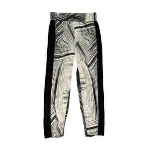 Helmut Lang Pants Womens M Medium Brushstroke Silk Slim Tuxedo Stripe Stretch